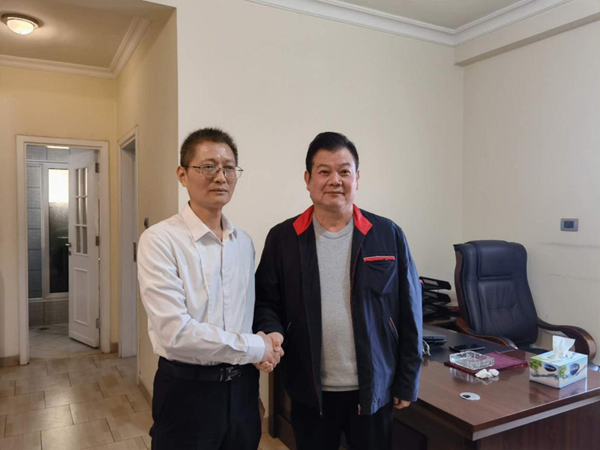 龙八long8公司董事长王元旦一行访问中铁二局埃塞分公司